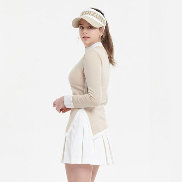 ハイネックスリットロングニット - 画像 (4)
