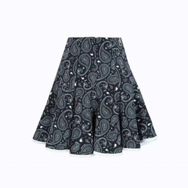 PAISLEY SWING SKIRT_BLACK - 画像 (2)