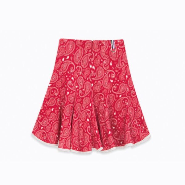 PAISLEY SWING SKIRT_RED - 画像 (2)