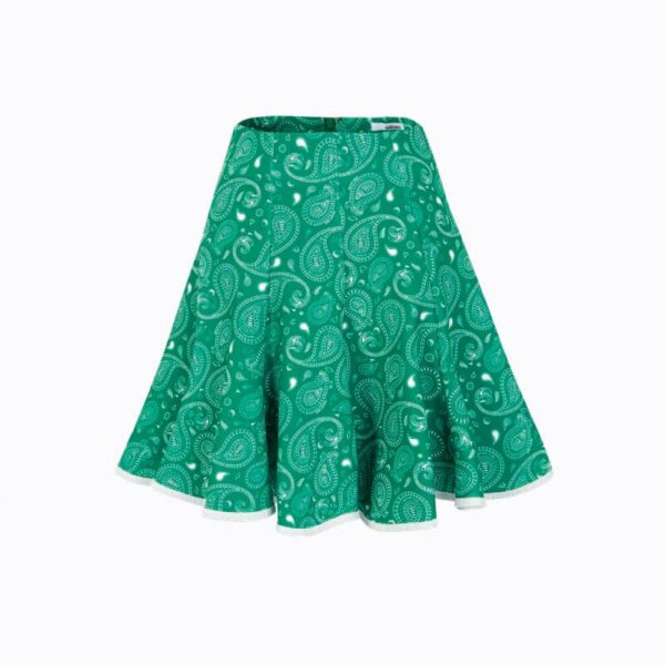 PAISLEY SWING SKIRT_GREEN   17日再入荷予定 - 画像 (2)