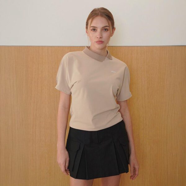 VOLUME RAGLAN COLLAR-T_BEIGE - 画像 (2)