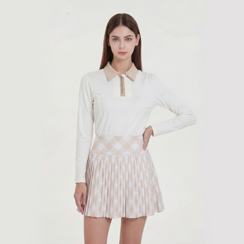 ギンガムチェックプリーツスカート　予約商品