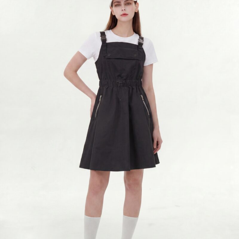 ポケットオーバーオールワンピース